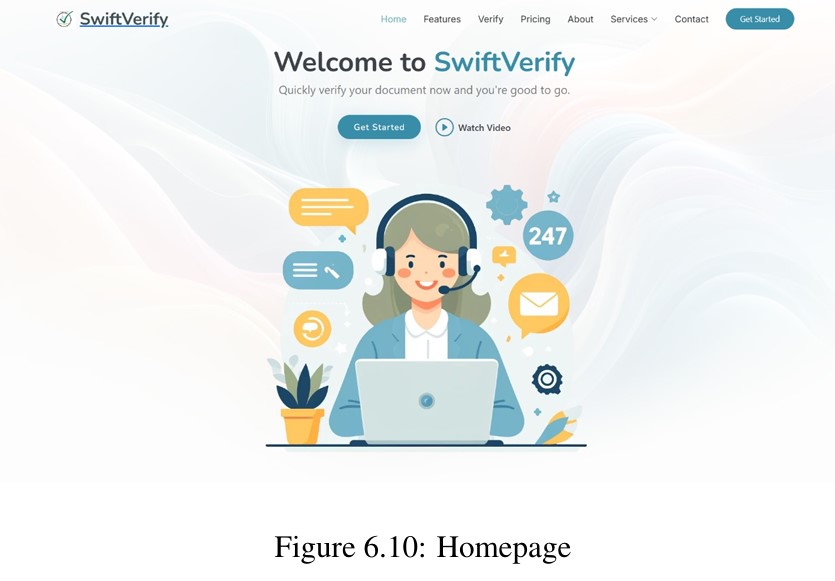 SwiftVerify Homepage